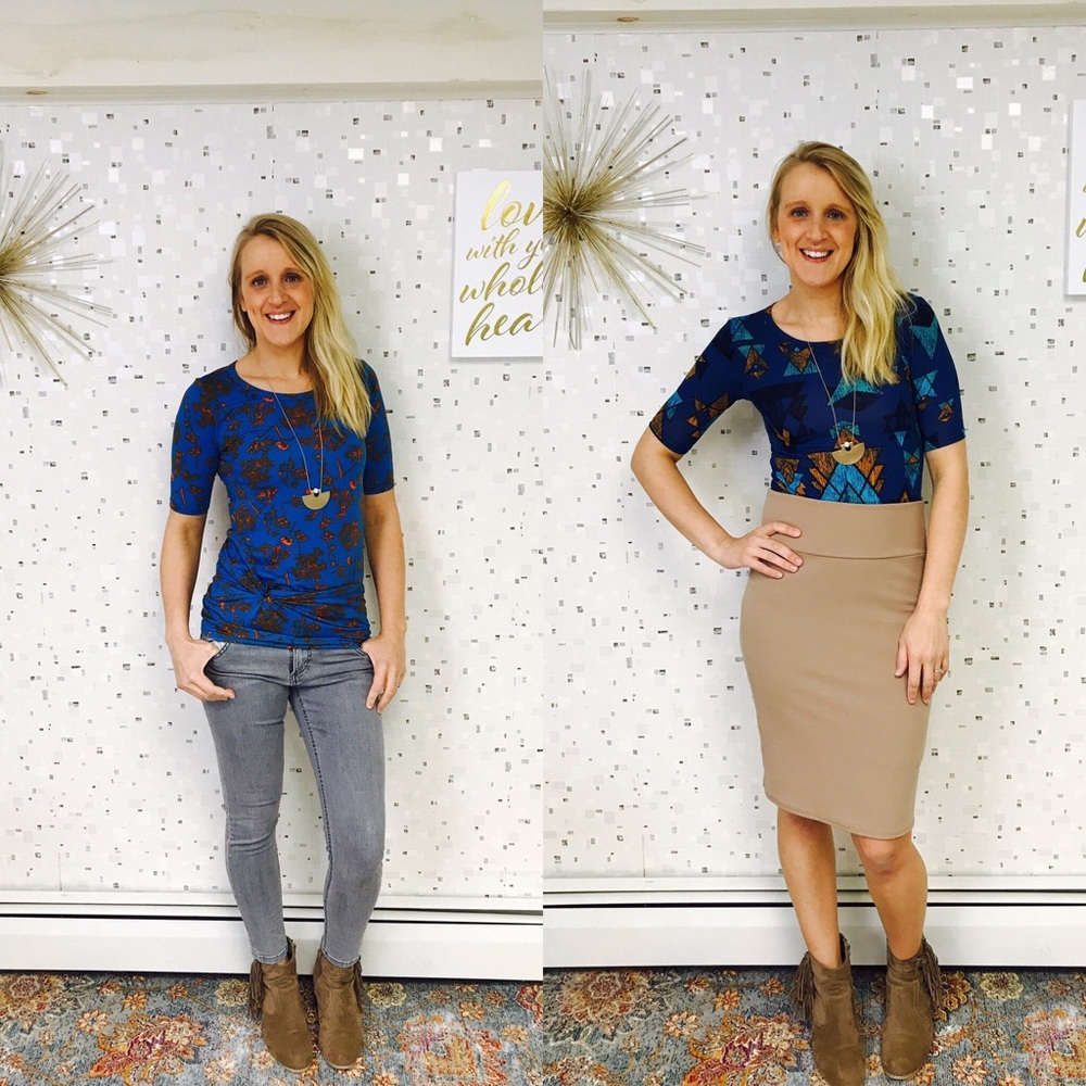 SIX item bundle-5 piece of lularoe and one accessory!!